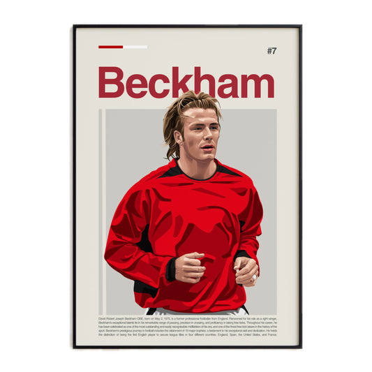 David Beckham Man United Print