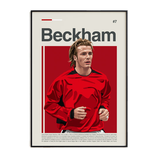 David Beckham Man United Print