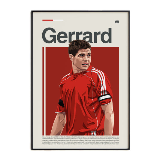 Steven Gerrard Liverpool Print