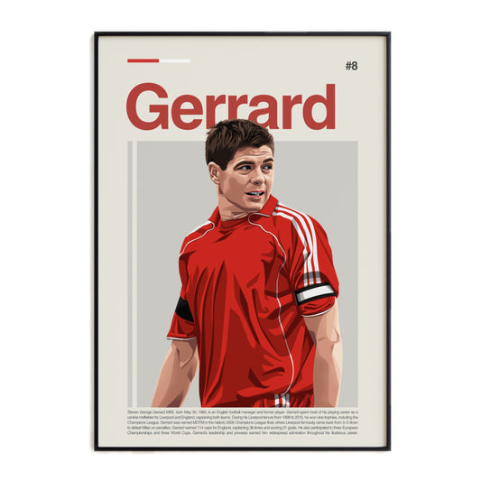 Steven Gerrard Liverpool Print