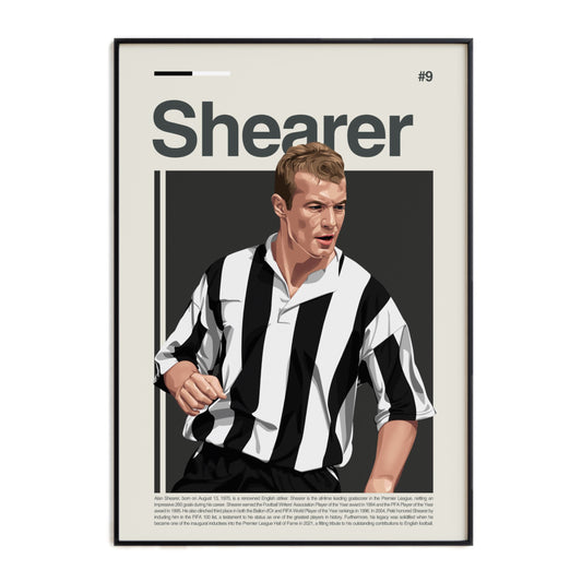 Alan Shearer Newcastle Print